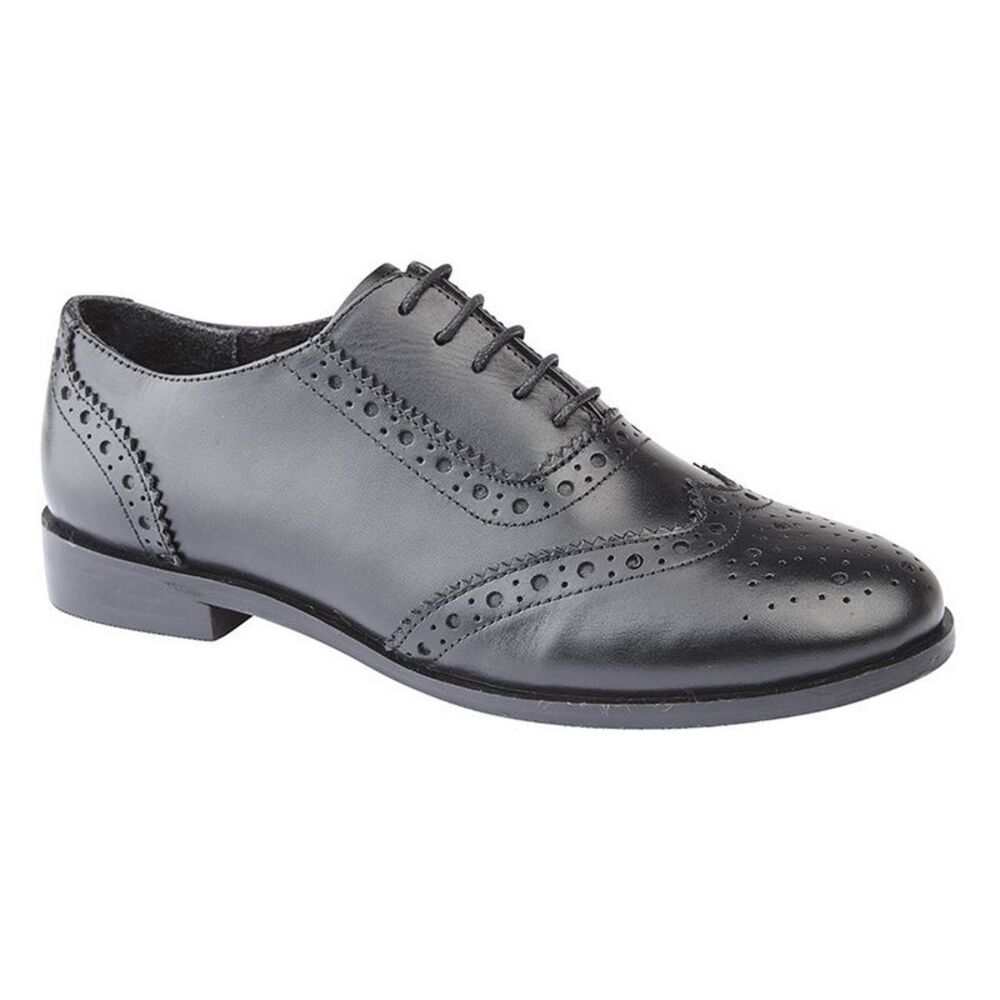 Cipriata Womens/Ladies Violetta Leather Brogue Oxford Shoes / Black